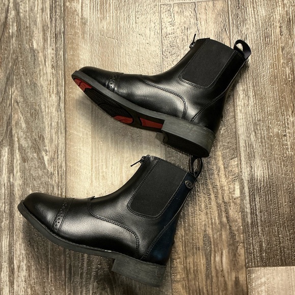 Stylish Black Kids Rain Boots Size 3 - Picture 4 of 12